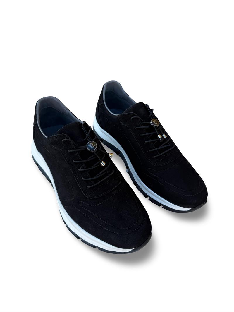 P.Cardin 43255 Hakiki Deri Erkek Comfort Taban Casual Siyah Nubuk