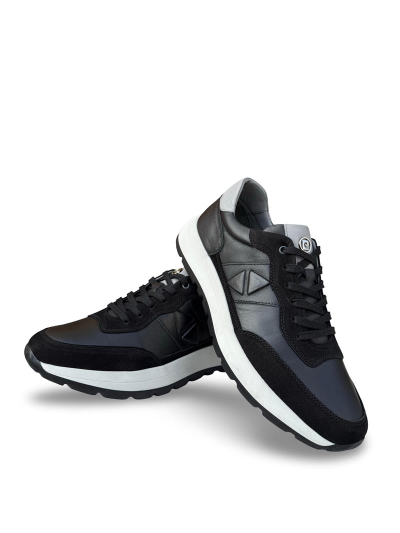 P.Cardin 432417 Hakiki Deri Eva Taban Erkek Sneaker Siyah