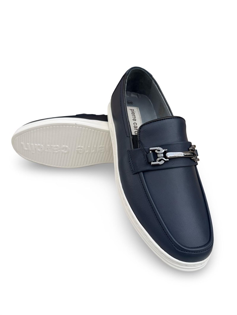 P.cardin 191074  Hakiki Deri Erkek Loafer Babet Lacivert