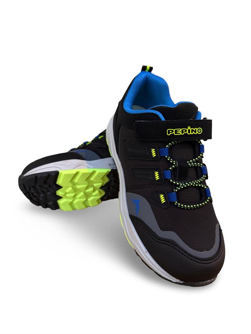 Pepino 1538 Flt  Trekking Çocuk Spor Ayakkabı Siyah Sax