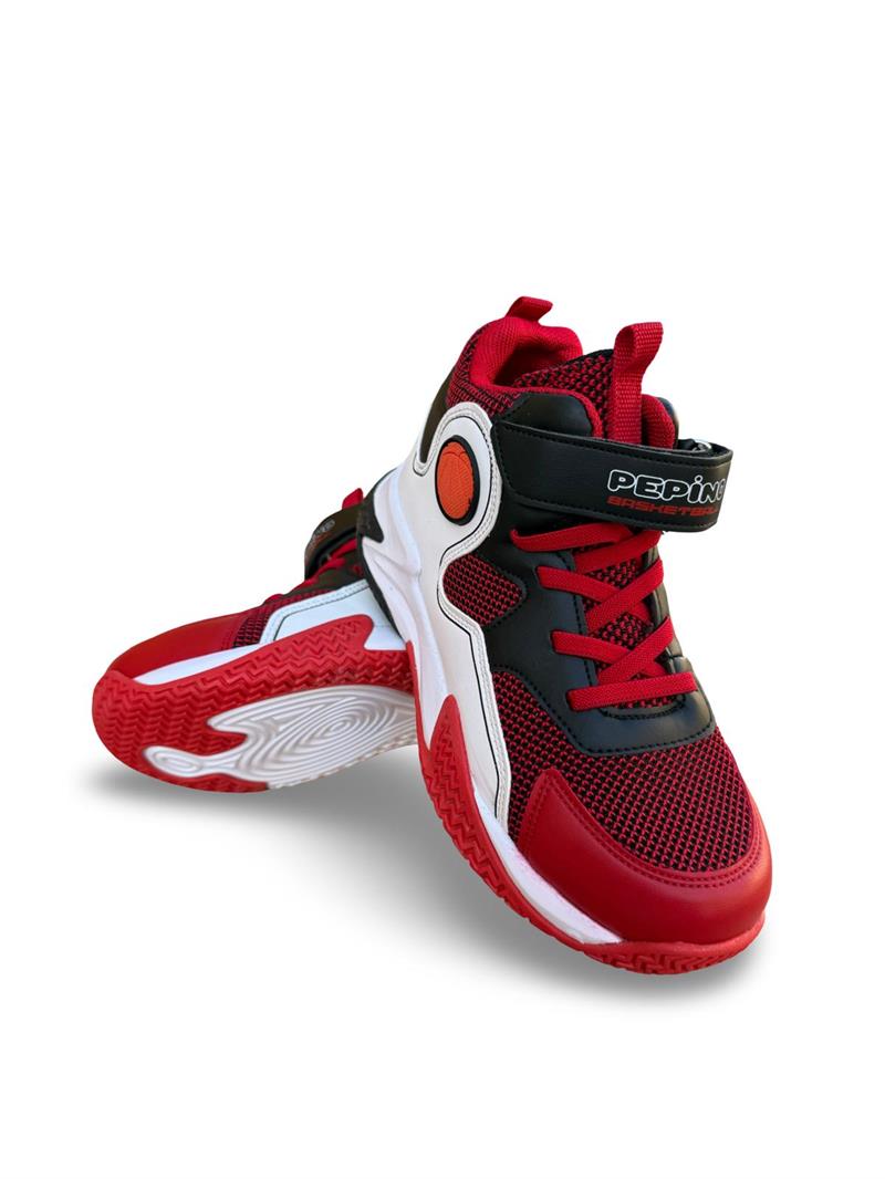 Pepino 1656Flt Basket Çocut Spor Ayakkabı Beyaz Kırmızı