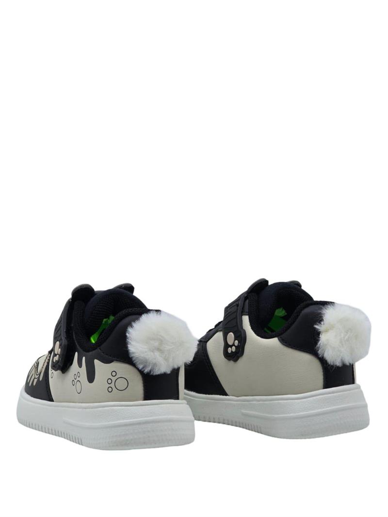 Pepino 1722Ptk Çocuk Cırtlı Sneaker Siyah Krem