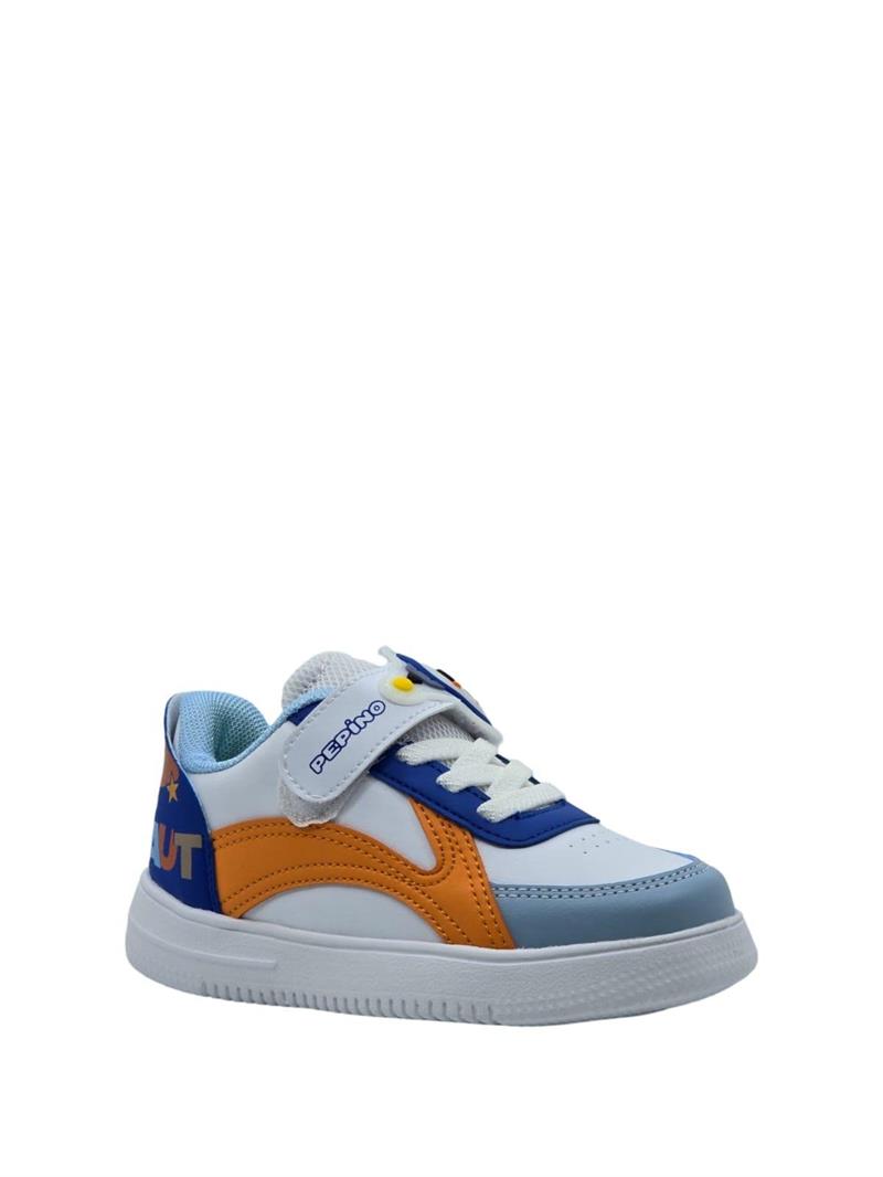 Pepino 1723Ptk Çocuk Cırtlı Sneaker Beyaz Sax