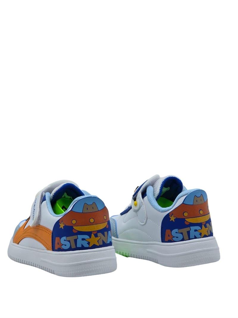 Pepino 1723Ptk Çocuk Cırtlı Sneaker Beyaz Sax