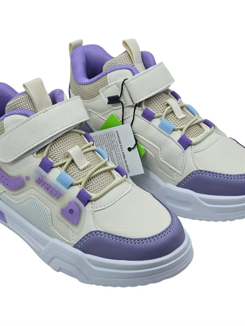 Pepino 1726Flt Çocuk Boğazlı Sneaker Krem
