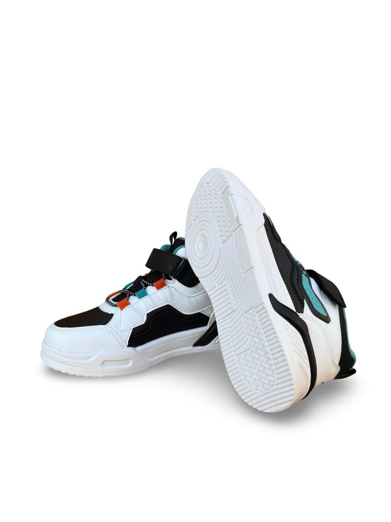 Pepino 1726Flt Çocuk Boğazlı Sneaker Siyah Beyaz