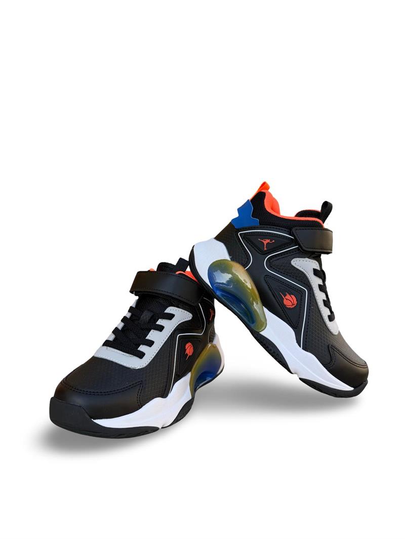 Pepino 1730Flt Boğazlı Çocuk Sneakers & Spor Siyah Turuncu