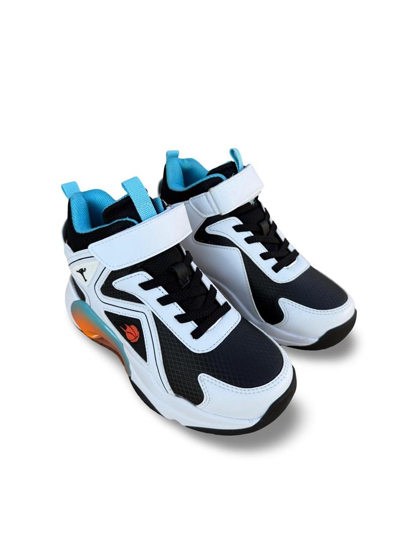 Pepino 1730Flt Boğazlı Çocuk Sneakers & Spor Siyah Beyaz
