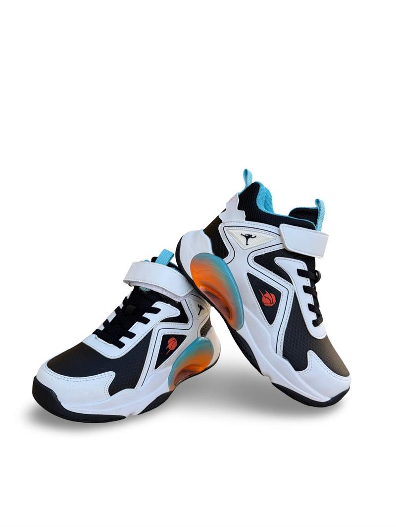 Pepino 1730Flt Boğazlı Çocuk Sneakers & Spor Siyah Beyaz