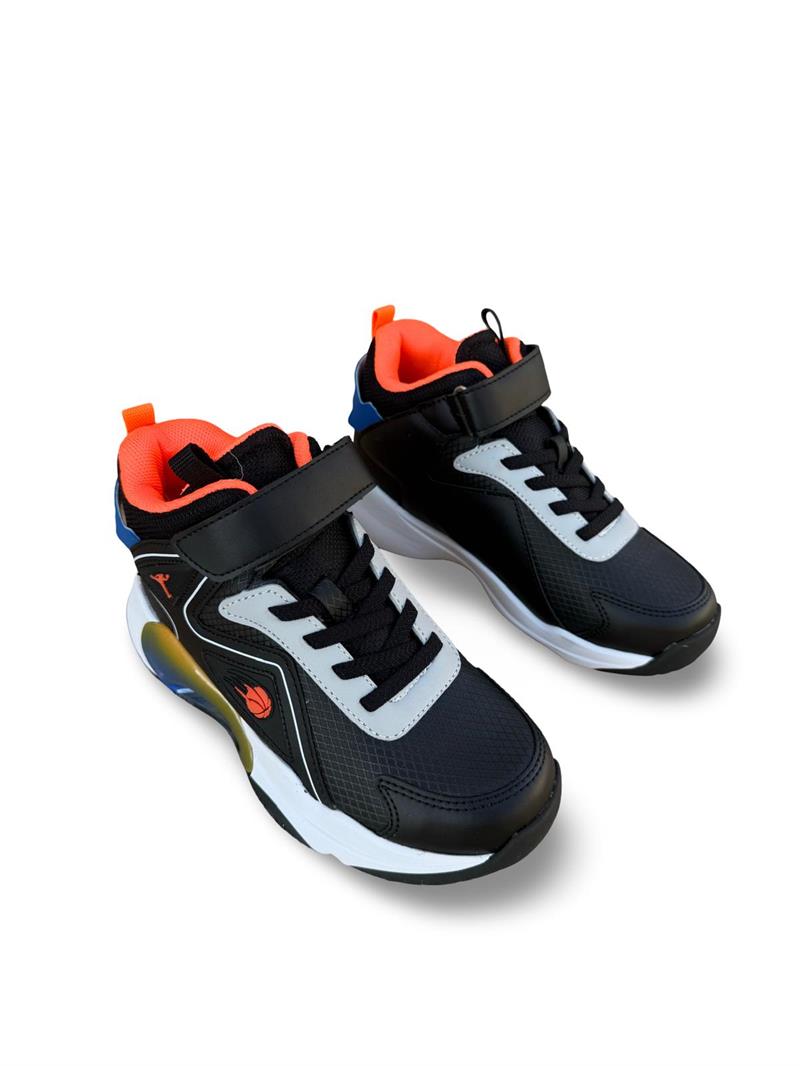 Pepino 1730Flt Boğazlı Çocuk Sneakers & Spor Siyah Turuncu