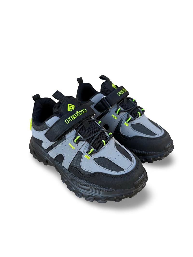 Pepino 1734Flt Çocuk Sneakers & Spor Siyah Füme
