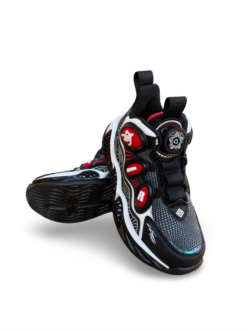 Pepino 1822Flt  Çoçuk Boğazlı Sneakers & Spor Siyah Kırmızı