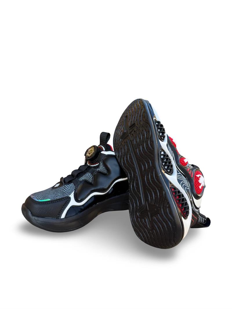 Pepino 1822Flt  Çoçuk Boğazlı Sneakers & Spor Siyah Kırmızı