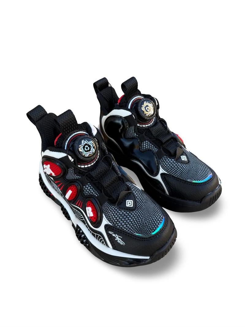 Pepino 1822Flt  Çoçuk Boğazlı Sneakers & Spor Siyah Kırmızı