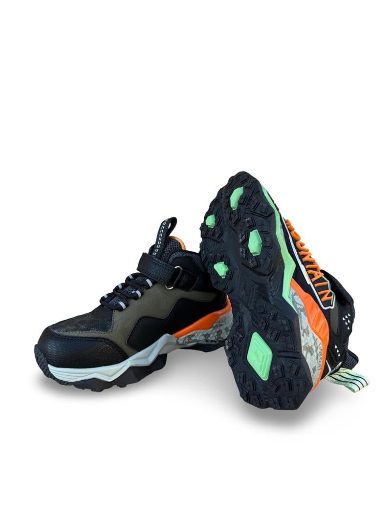 Pepino 1846Flt  Erkek Çocuk Sneaker & Spor Siyah Turuncu