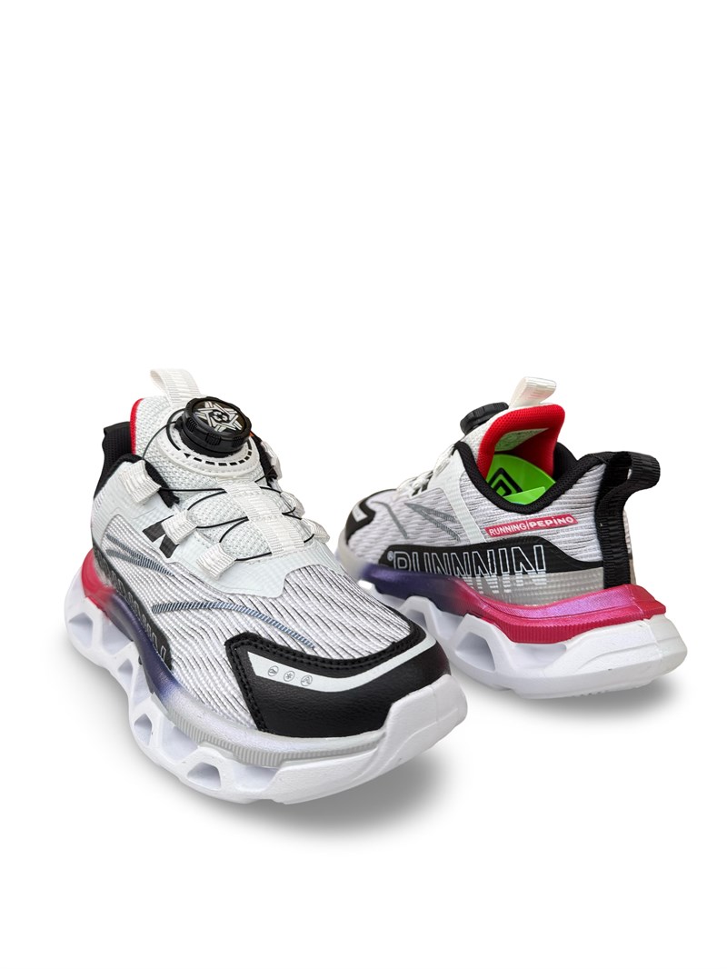 Pepino 2191Flt Aır Taban Akıllı Bağıcık Çocuk Sneaker Beyaz Siyah
