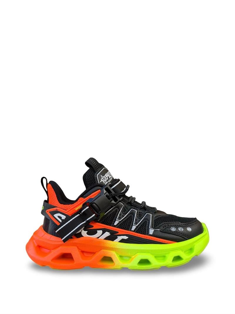 Pepino 2193Flt Cırtlı Unisex Spor Ayakkabı Siyah Turuncu