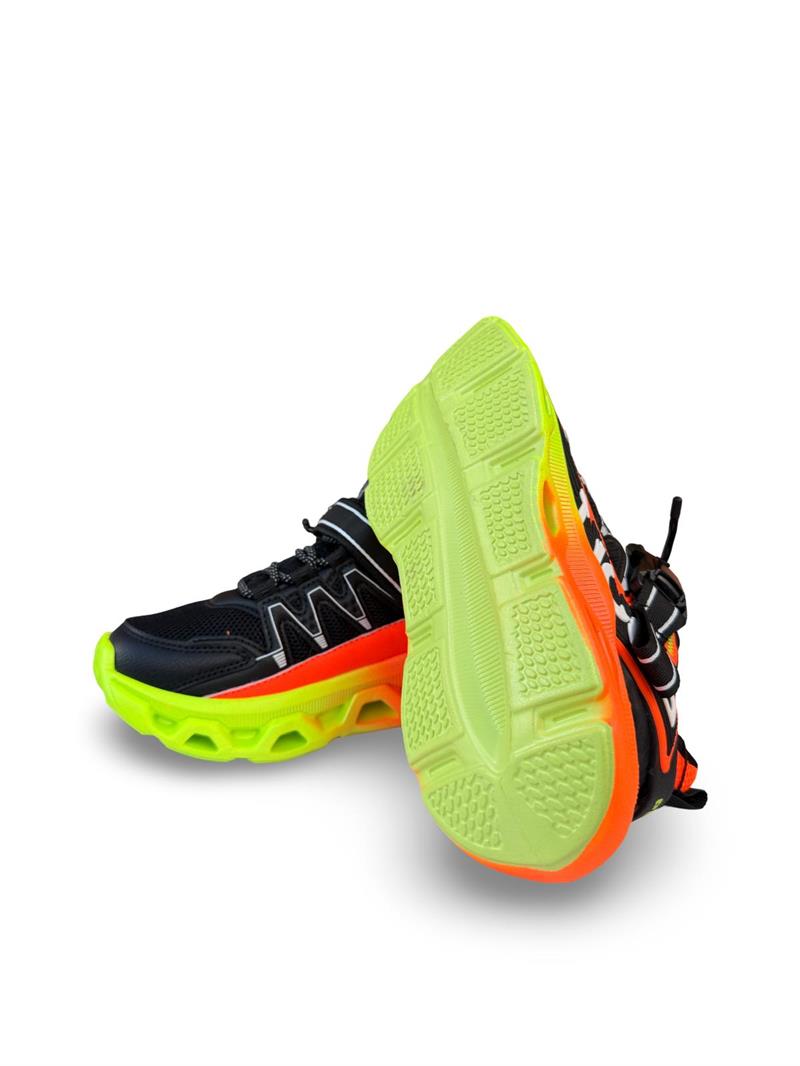 Pepino 2193Flt Cırtlı Unisex Spor Ayakkabı Siyah Turuncu