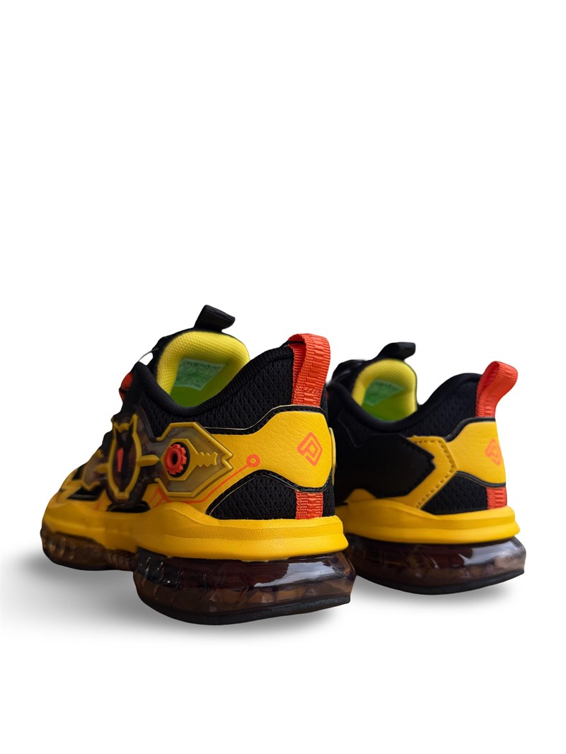Pepino 2196Flt Çocuk Unısex Sneaker Spor Siyah Sarı