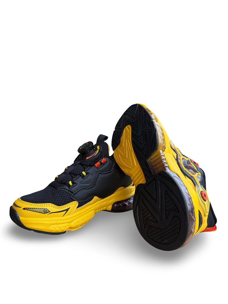 Pepino 2196Flt Çocuk Unısex Sneaker Spor Siyah Sarı