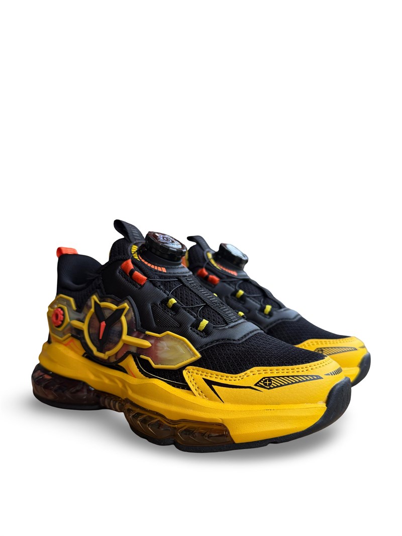 Pepino 2196Flt Çocuk Unısex Sneaker Spor Siyah Sarı