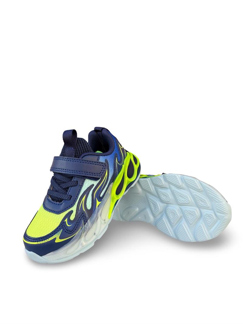Pepino 2226Ptk Cırtlı Unisex Çocuk Spor Ayakkabı Lacivert Sarı