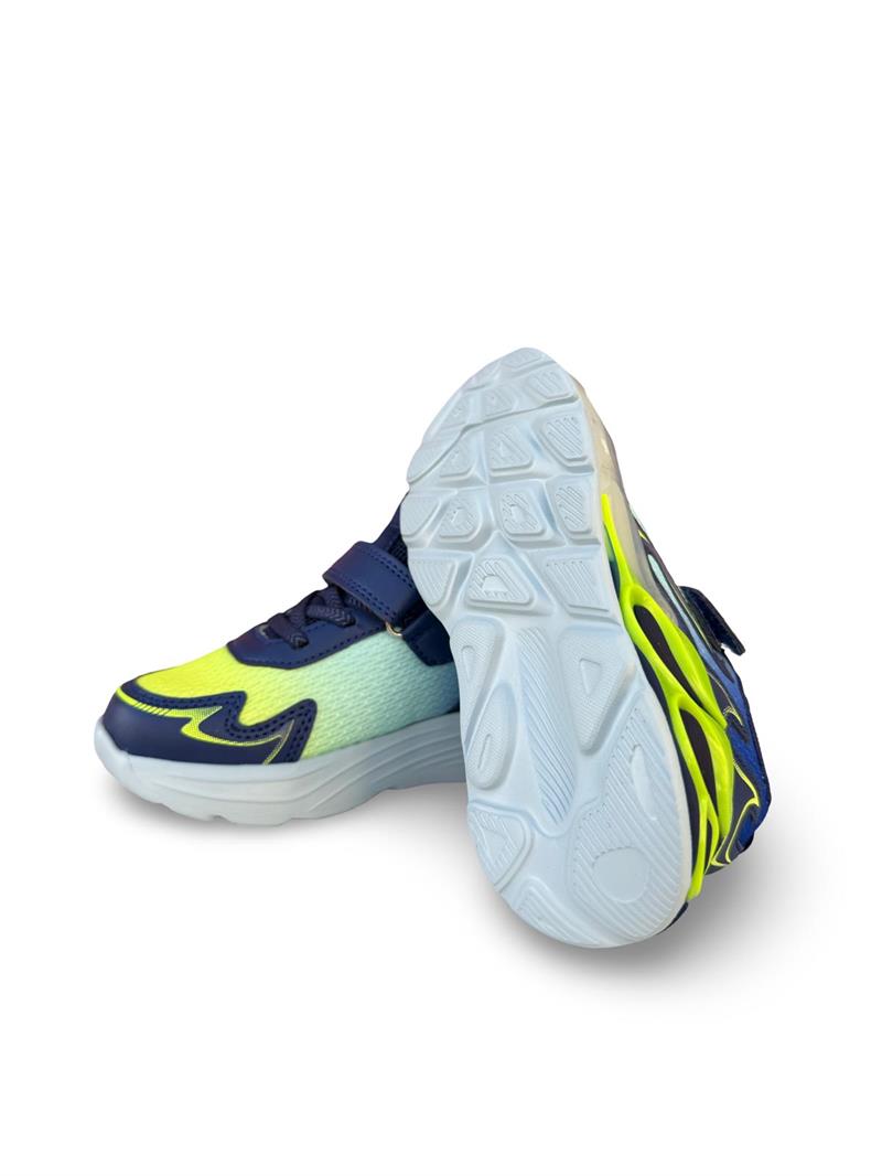 Pepino 2226Ptk Cırtlı Unisex Çocuk Spor Ayakkabı Lacivert Sarı