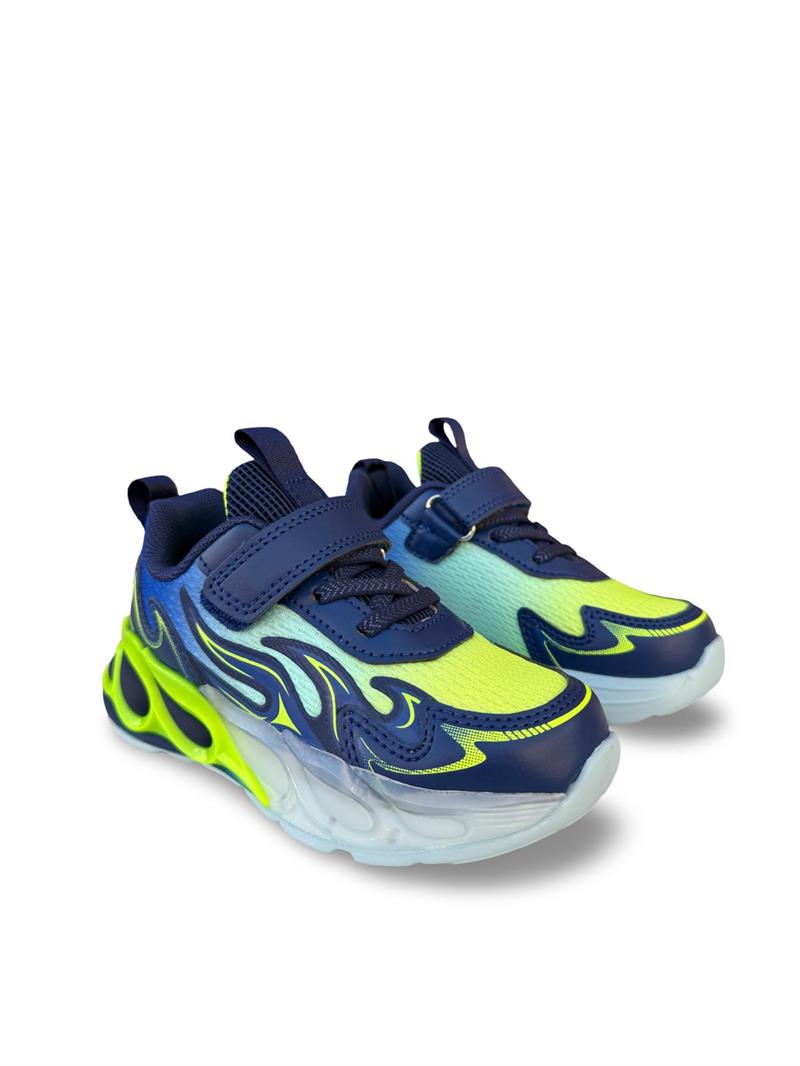 Pepino 2226Ptk Cırtlı Unisex Çocuk Spor Ayakkabı Lacivert Sarı