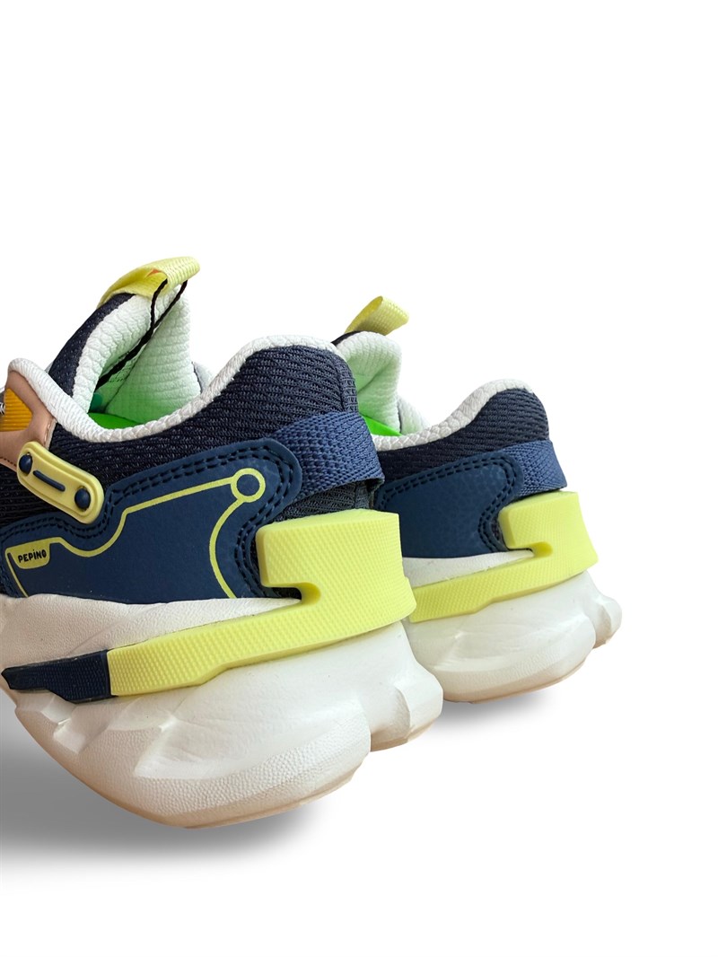 Pepino 2239Flt Unisex Çocuk Spor Sneaker Krem Siyah