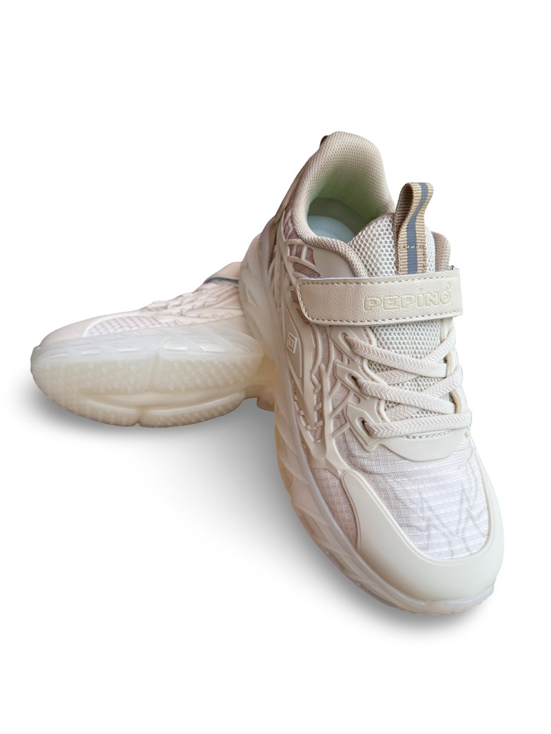 Pepino 2242Flt Çocuk Unısex Sneaker Spor Krem