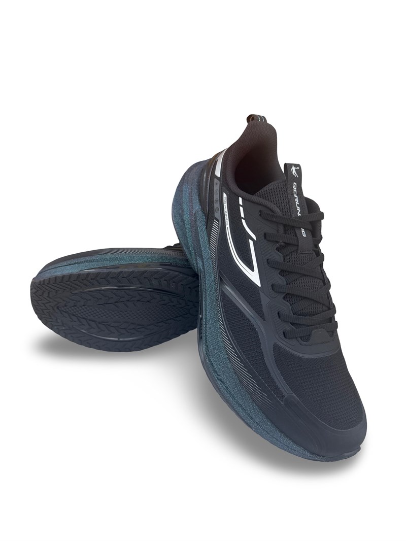 QHB023254210 Eva Aır Taban Erkek Spor Sneaker Siyah