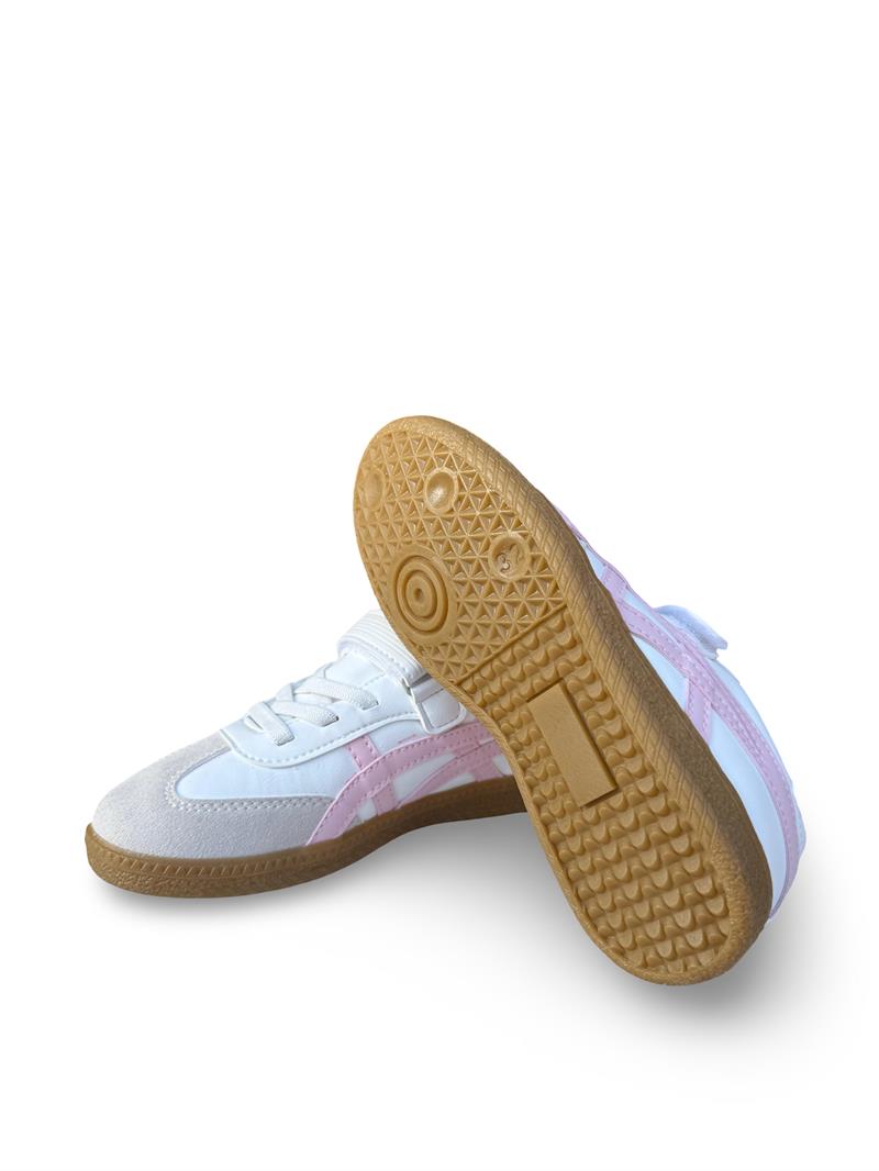 Tayger F6040 Cırtlı Çocuk Spor Sneaker Beyaz Pembe