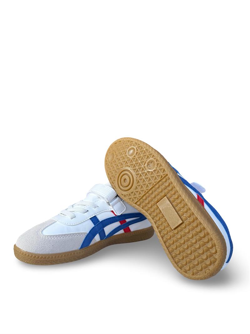 Tayger F6040 Cırtlı Çocuk Spor Sneaker Beyaz Mavi