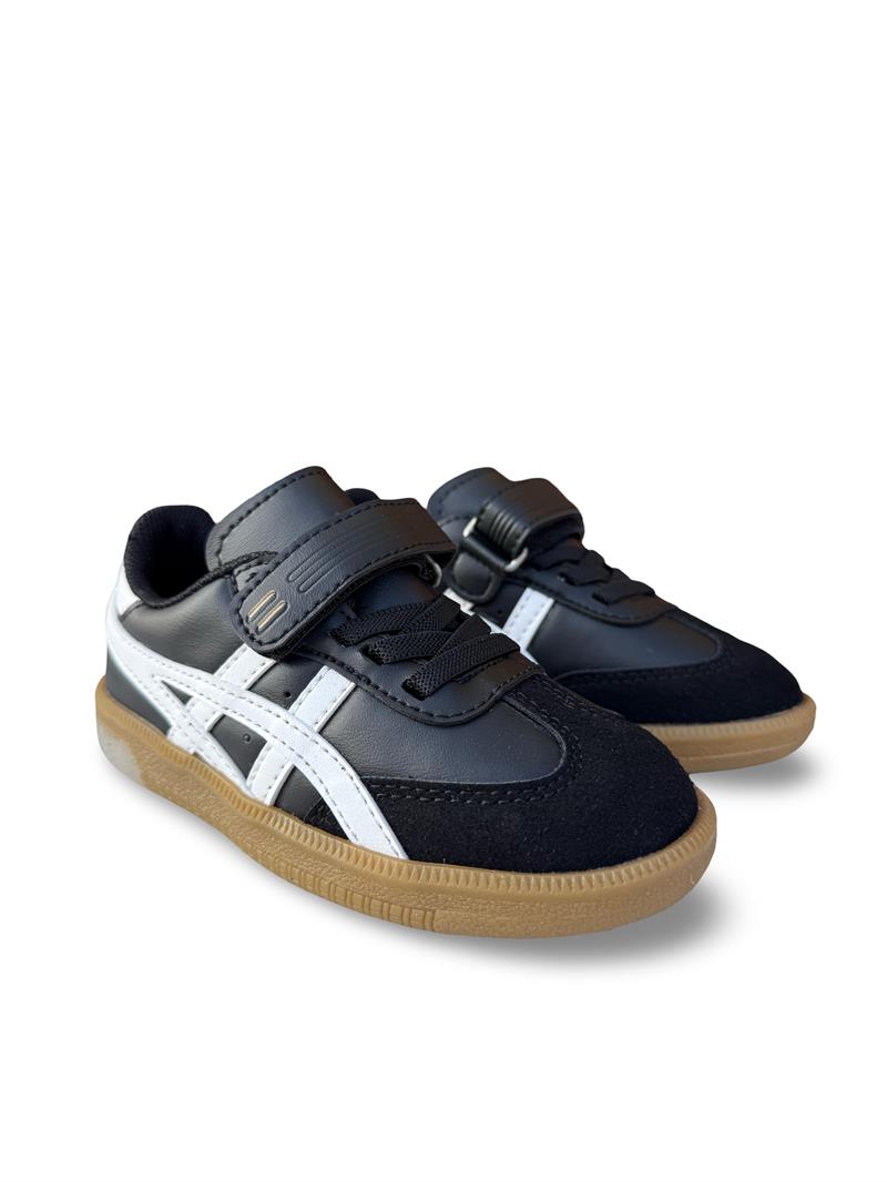Tayger P5910 Cırtlı Çocuk Spor Sneaker Siyah Beyaz