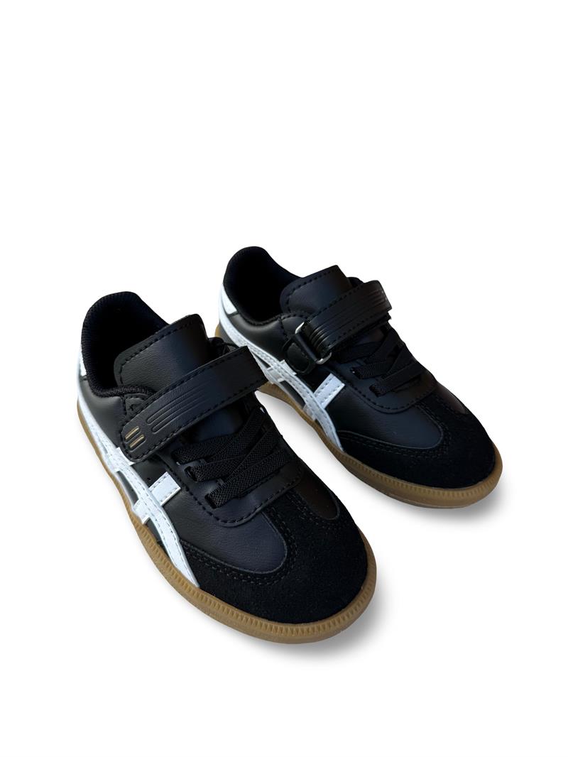 Tayger P5910 Cırtlı Çocuk Spor Sneaker Siyah Beyaz