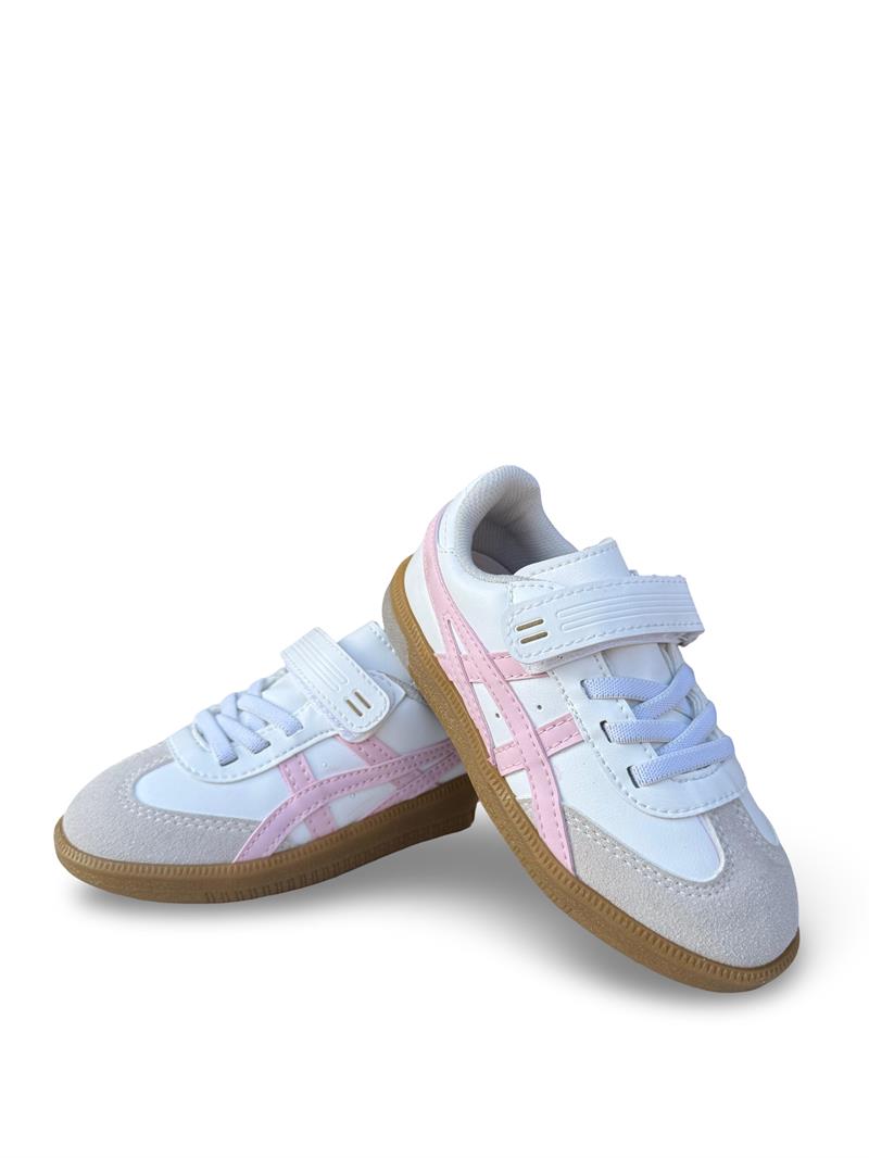 Tayger P5910 Cırtlı Çocuk Spor Sneaker Beyaz Pembe