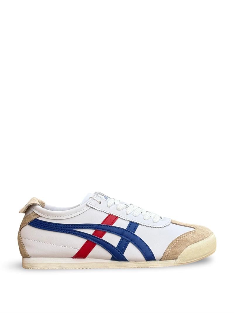Tayger Z-3232 Hakiki Deri Kadın Spor Sneaker Beyaz Mavi