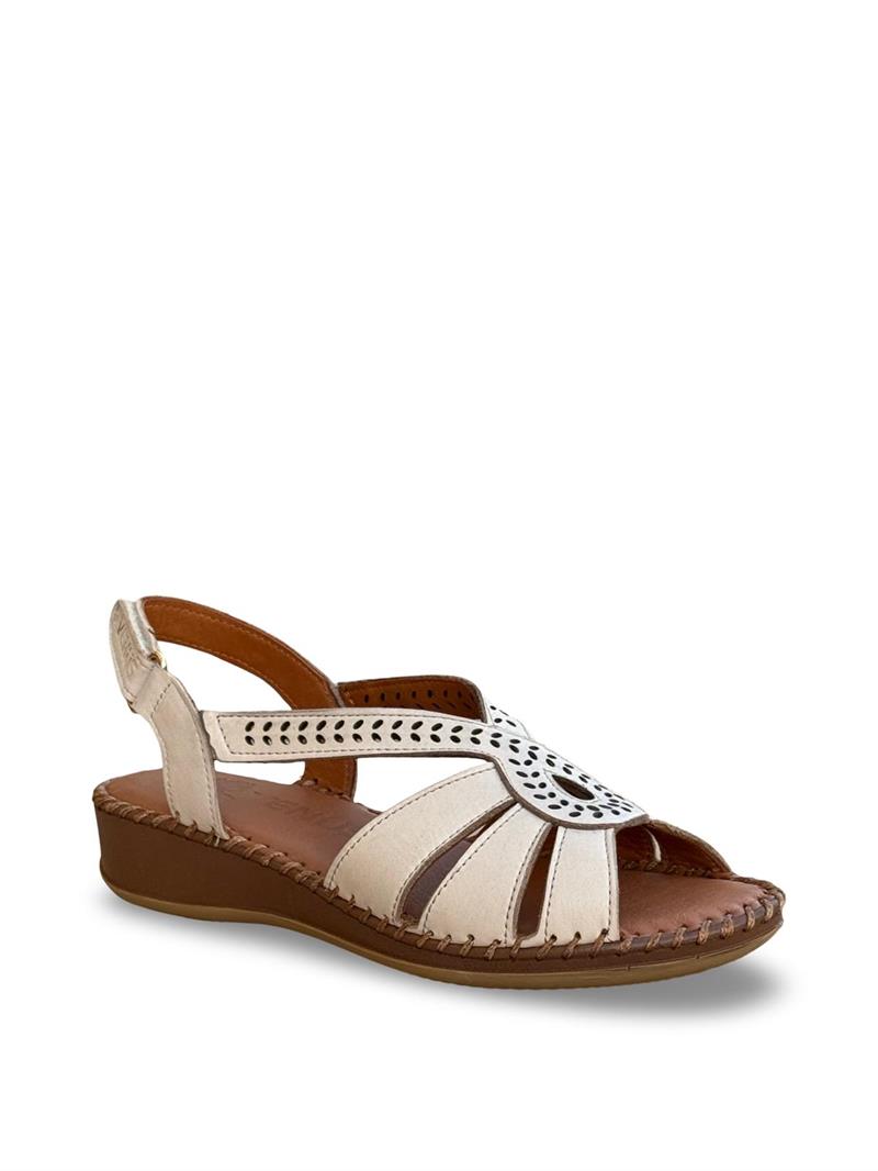 Venüs 2313711Y Hakiki Deri Comfort Taban Kadın Sandalet Bej