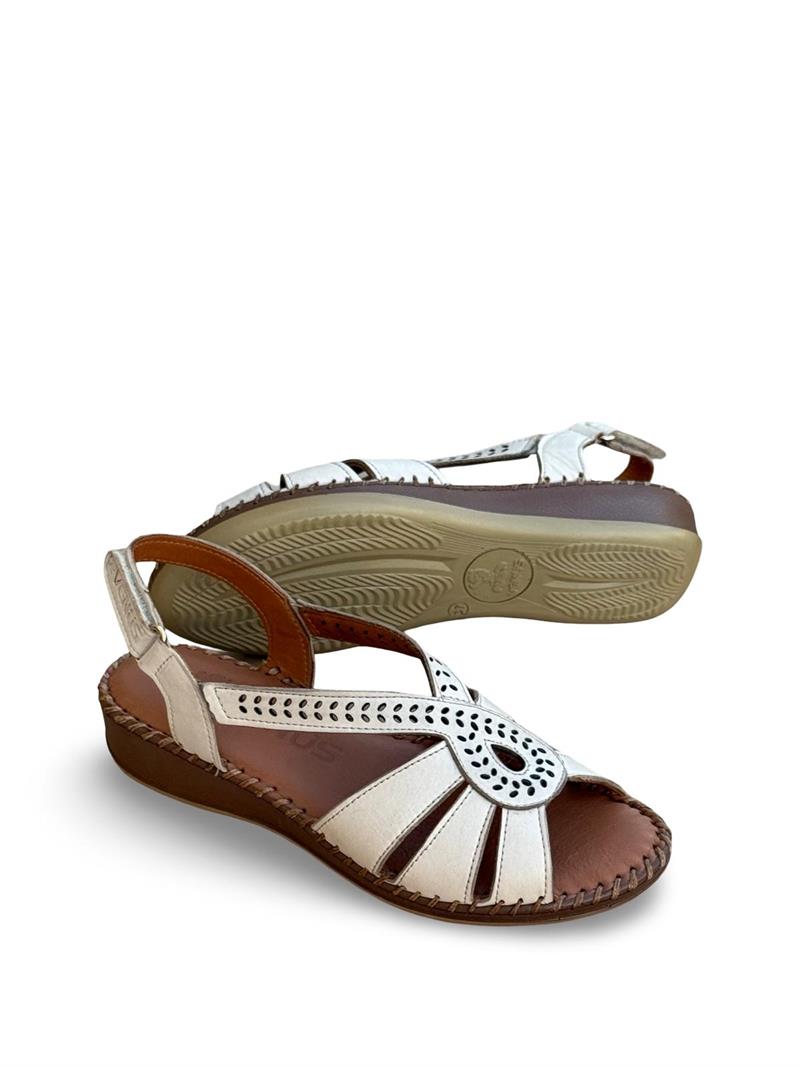 Venüs 2313711Y Hakiki Deri Comfort Taban Kadın Sandalet Bej