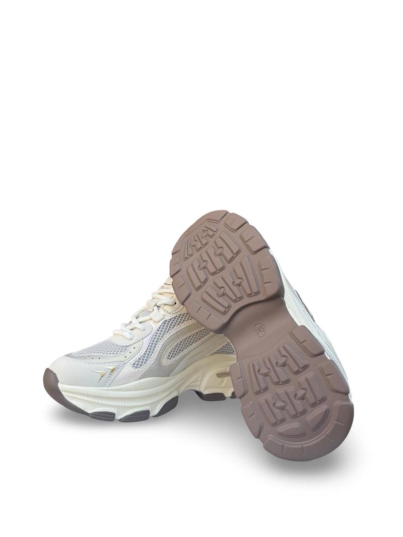 Yalınayak 25Y323 Kadın Aır Taban Sneaker Spor Bej