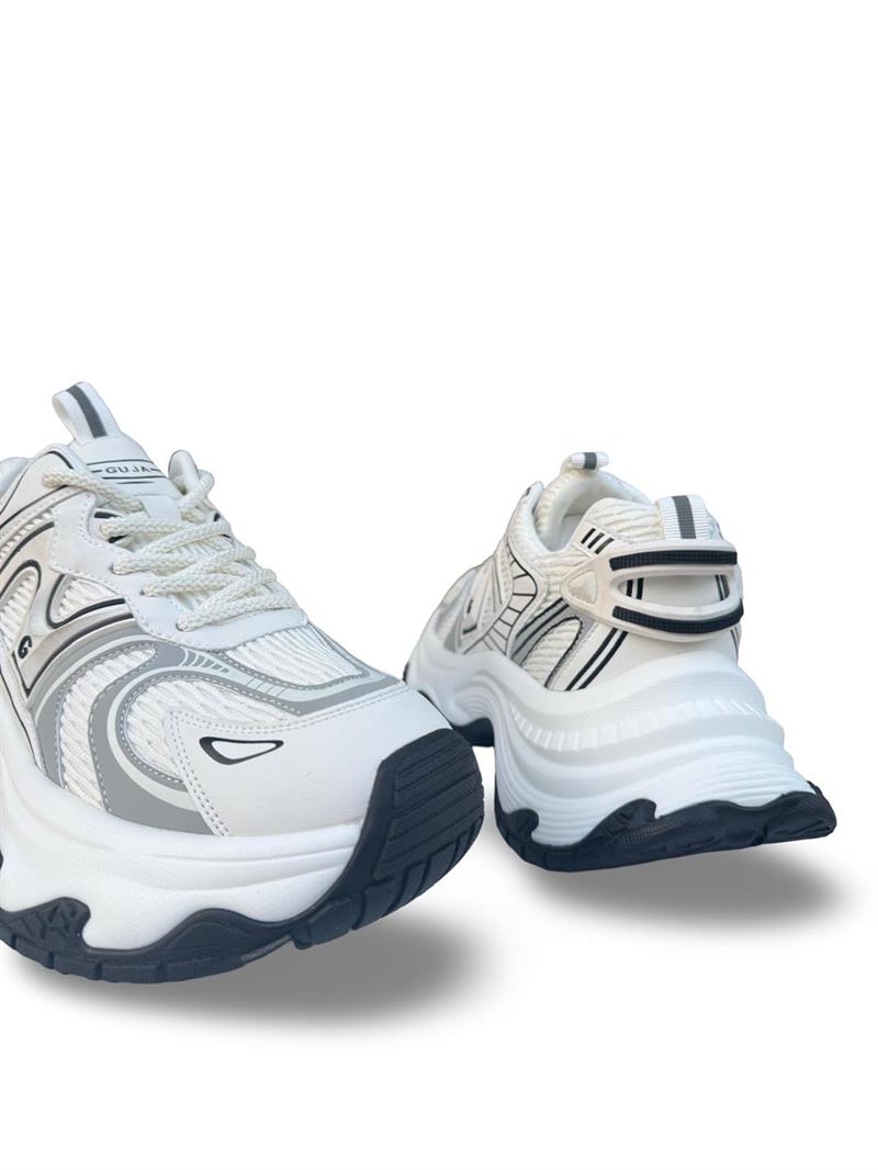 Yalınayak 25Y324 Kadın Yüksek Taban Sneaker Spor Beyaz