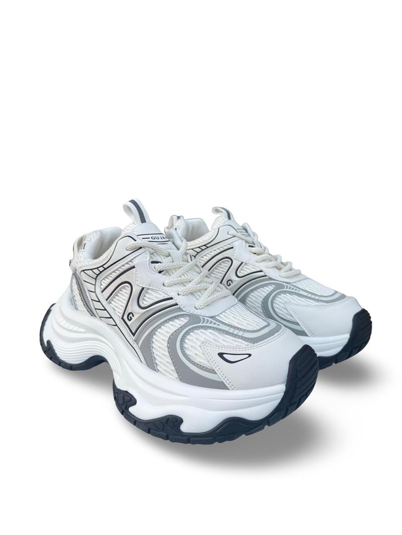Yalınayak 25Y324 Kadın Yüksek Taban Sneaker Spor Beyaz