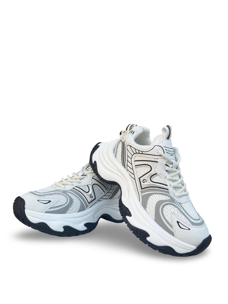 Yalınayak 25Y324 Kadın Yüksek Taban Sneaker Spor Beyaz