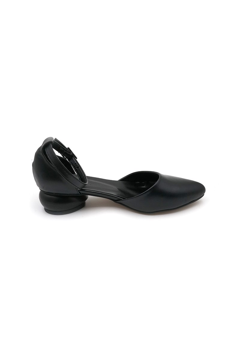 Yalınayak Bdr001 Bilek Bağlamalı Kadın Ayakkabı Siyah