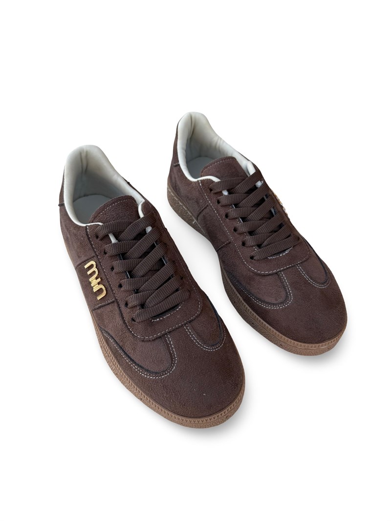 Yalınayak Bdr2025 Kadın Spor Sneaker Kahve Süet