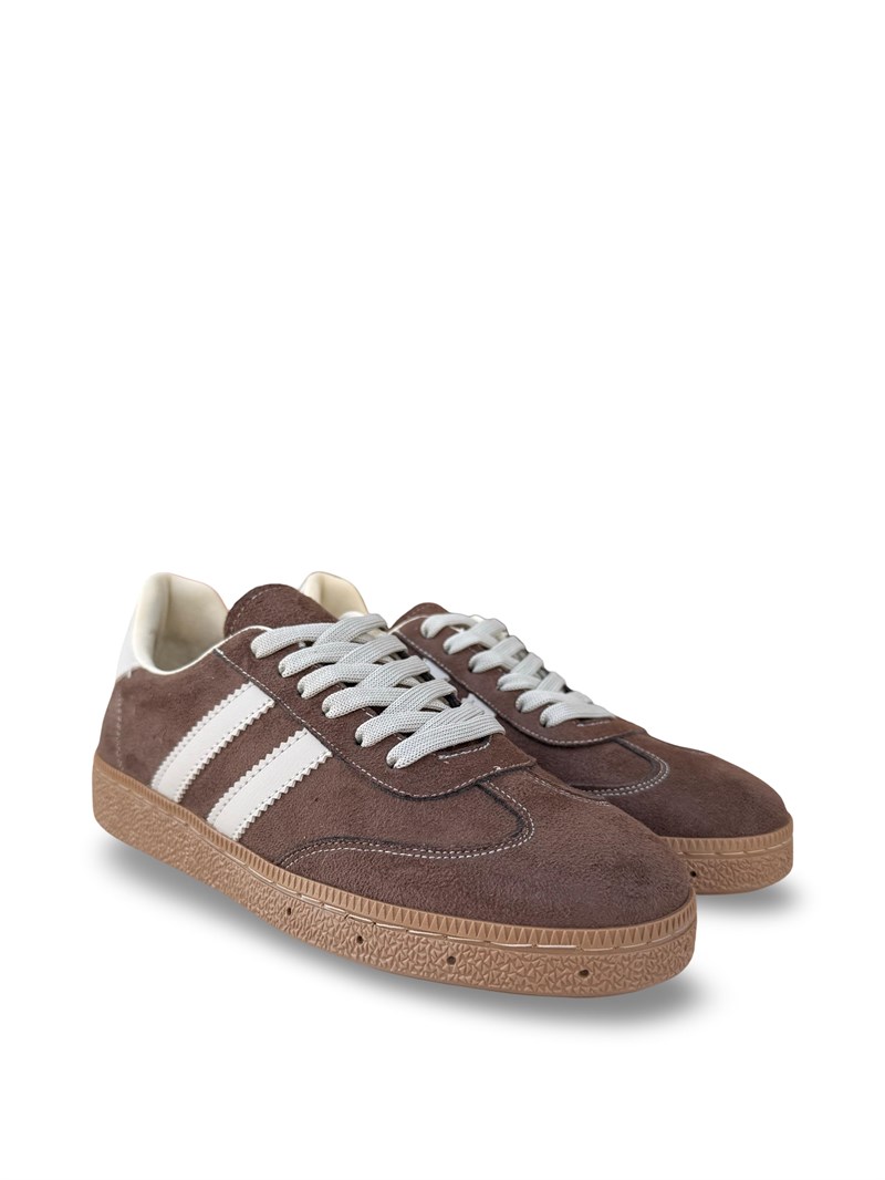 Yalınayak Bdr2027 Kadın Spor Sneaker Kahve Süet