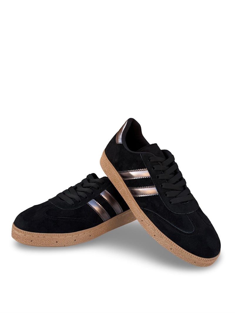 Yalınayak Bdr2027 Kadın Spor Sneaker Siyah Süet
