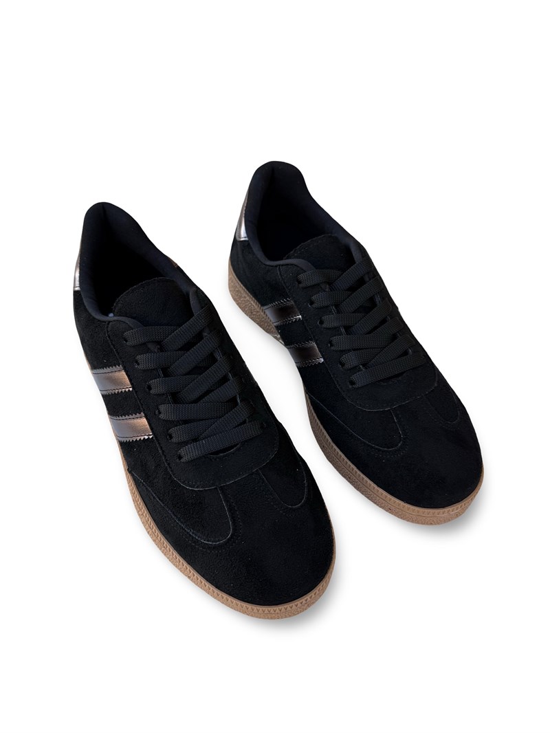 Yalınayak Bdr2027 Kadın Spor Sneaker Siyah Süet