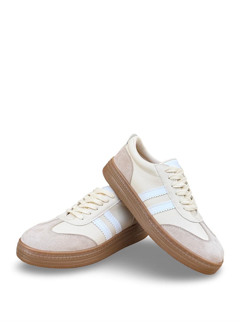 Yalınayak Bdr2028 Kadın Spor Sneaker Bej