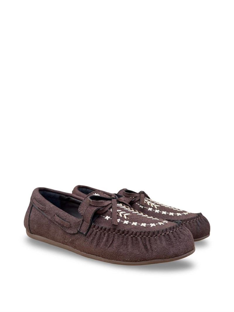 Yalınayak Bdr850 Kadın Loafer Günlük Ayakkabı Kahve Süet